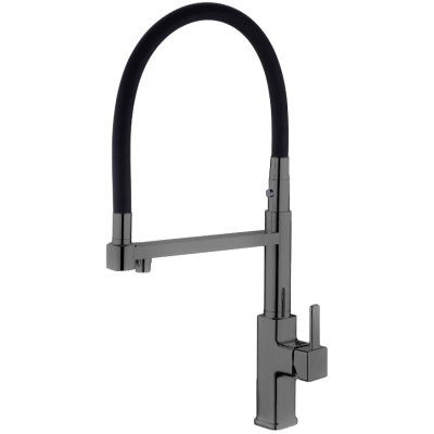Смеситель кухонный Fabiano FKM 3119PX Black Steel