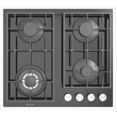 Газова варильна поверхня Fabiano FHG 2844 VGHT Black Glass