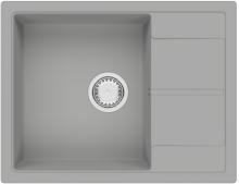 Кухонная мойка Fabiano Cubix 65x50 Grey Metallic