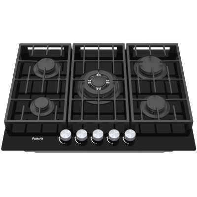 Газовая варочная поверхность Fabiano FHG 8255 VGHT Black Glass