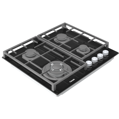 Газовая варочная поверхность Fabiano FHG 8244 VGHT Black Glass
