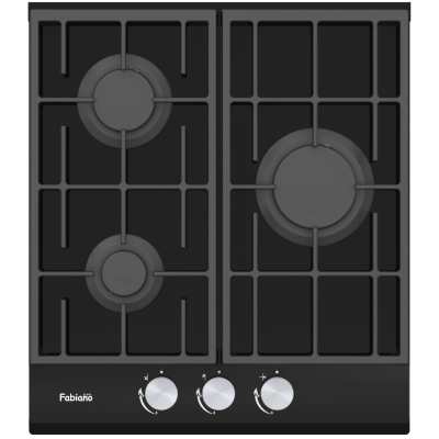 Газовая варочная поверхность Fabiano FHG 8453 VGH Black Glass