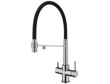Смеситель кухонный Fabiano FKM 3143 Inox Black