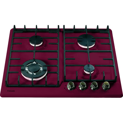 Газовая варочная поверхность Fabiano FHG-R 27-44 VGH-T Burgundy
