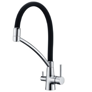 Смеситель кухонный Fabiano FKM 31.10 Chrome Black
