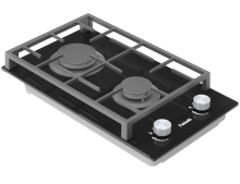 Газова варильна поверхня Fabiano FHG 862 VGH Black Glass