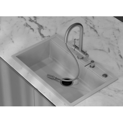 Смеситель кухонный Fabiano FKM 3118P SS Inox