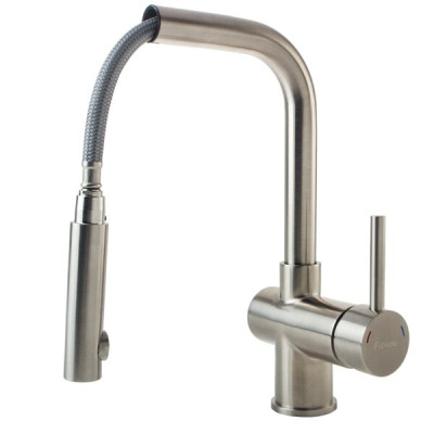 Смеситель кухонный Fabiano FKM 46P S/Steel Inox