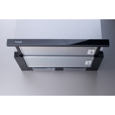 Вытяжка кухонная Fabiano Slim 60 Lux Black Glass