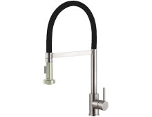 Смеситель кухонный Fabiano FKM 43C S/Steel Inox