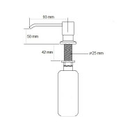 Дозатор для мила Fabiano FAS-D 35 Inox