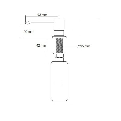 Дозатор для мила Fabiano FAS-D 35 Inox