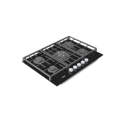 Газовая варочная поверхность Fabiano FHG 8255 VGHT Black Glass