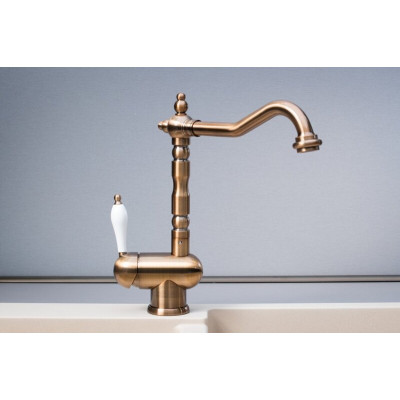 Смеситель кухонный Fabiano FKM 37 Brass-Antique