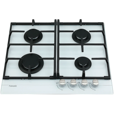 Газова варильна поверхня Fabiano FHG 1244 VGH White Glass