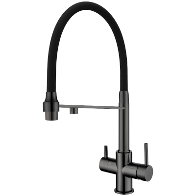 Смеситель кухонный Fabiano FKM 3143 Black Steel