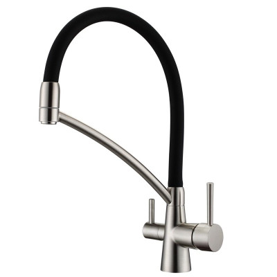 Смеситель кухонный Fabiano FKM 3110 Inox Black