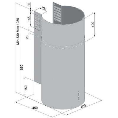 Вытяжка кухонная Fabiano Cylindra 40 Inox