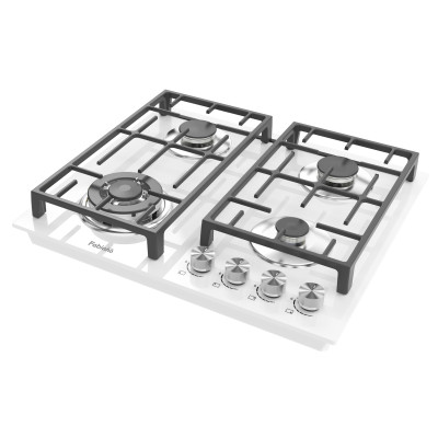 Газова варильна поверхня Fabiano FHG 2844 VGHT White Glass