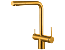Смеситель кухонный Fabiano FKM 3114 SS Nano Gold