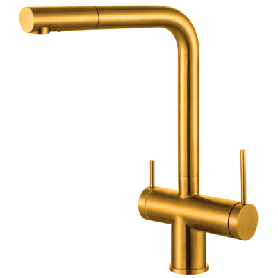 Смеситель кухонный Fabiano FKM 3114 SS Nano Gold