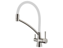 Смеситель кухонный Fabiano FKM 3110 Inox White
