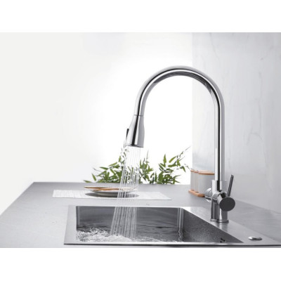 Смеситель кухонный Fabiano FKM 3122 Inox