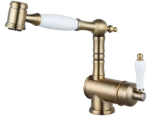 Смеситель кухонный Fabiano FKM 67P SS Brass Antique