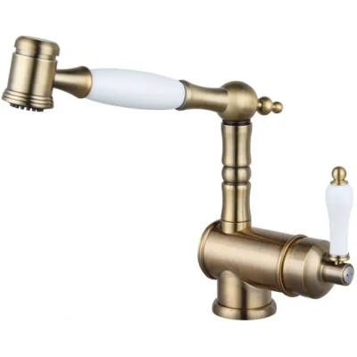 Смеситель кухонный Fabiano FKM 67P SS Brass Antique