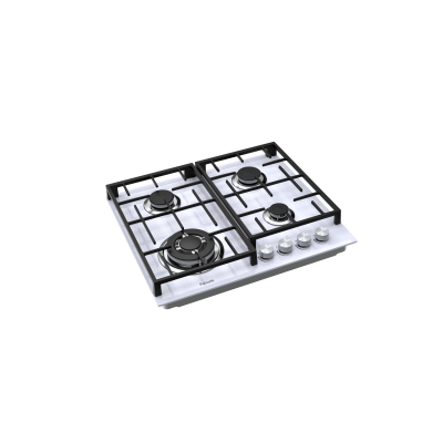 Газовая варочная поверхность Fabiano FHG 8244 VGHT White Glass