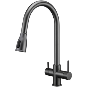 Смеситель кухонный Fabiano FKM 3122 Black Steel