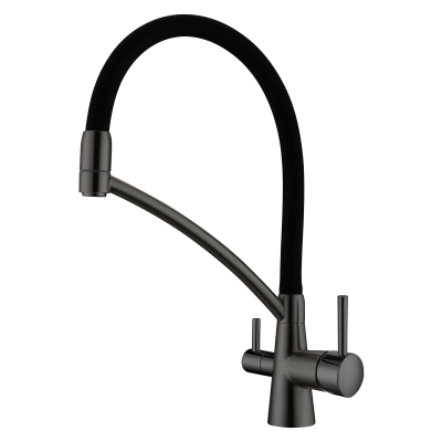 Смеситель кухонный Fabiano FKM 3110 Black Steel