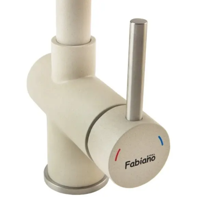 Смеситель кухонный Fabiano FKM 46P S/Steel Cream