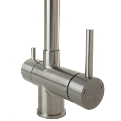 Смеситель кухонный Fabiano FKM 31.6 S/Steel Inox