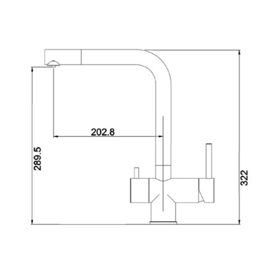 Смеситель кухонный Fabiano FKM 317 SS Espresso