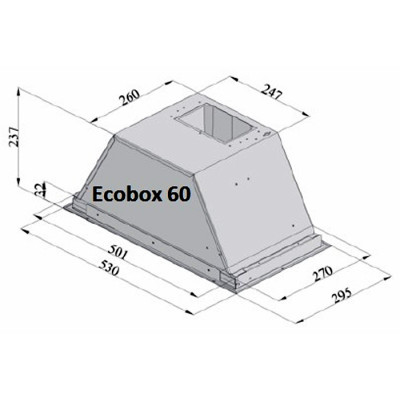 Вытяжка кухонная Fabiano Ecobox 60 Inox
