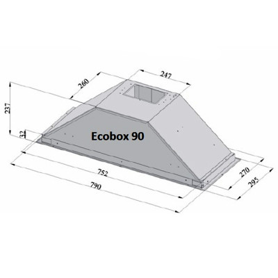 Вытяжка кухонная Fabiano Ecobox 90 Inox